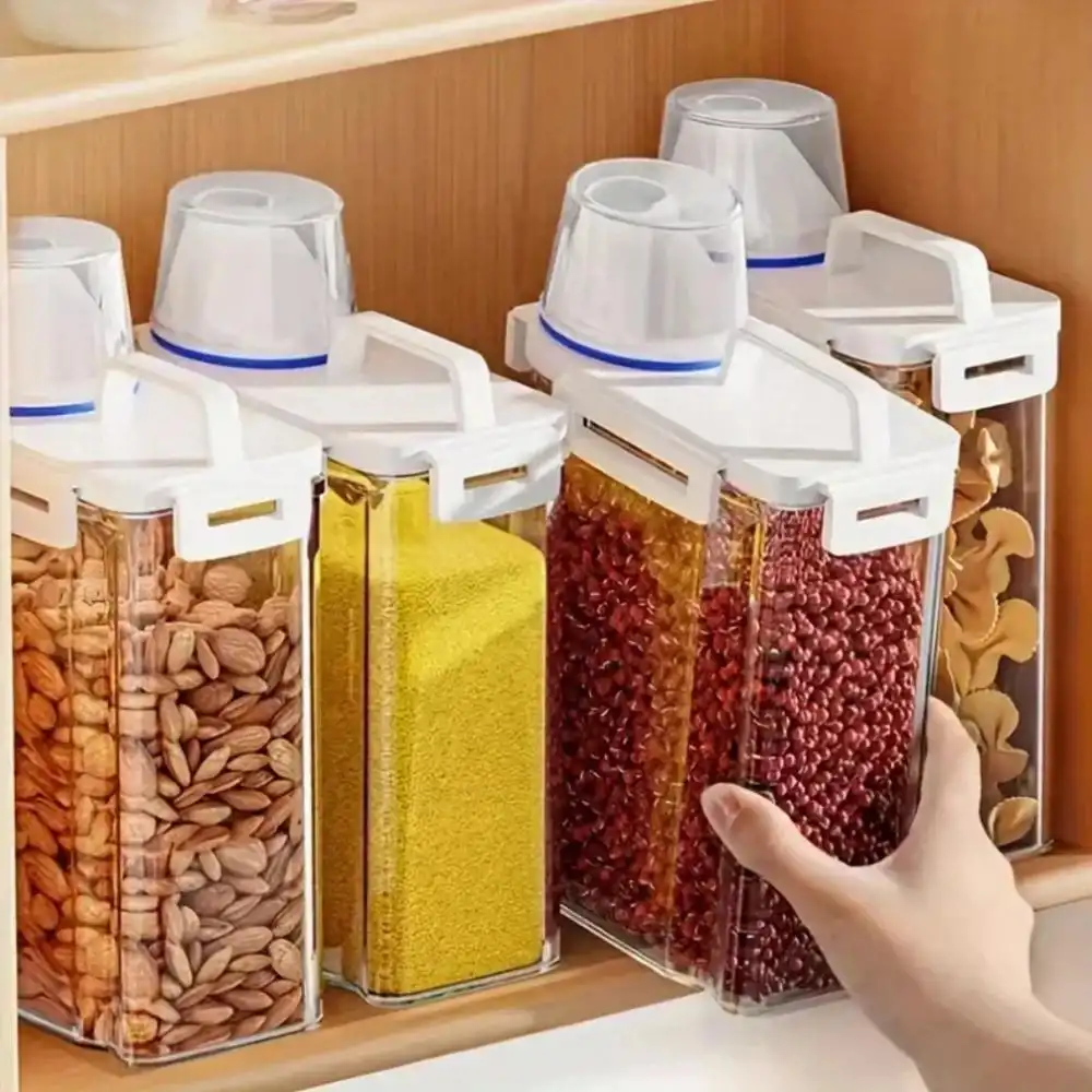1 Pcs 2.5 L Food Grade Grain and Miscellaneous Grain Storage Box, Rice Bucket Storage Tank, Sealing Tank, Kitchen Utensil